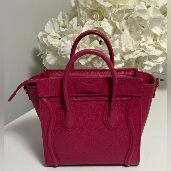 Celine Nano Luggage Bag- neon pink - Picture 9 of 12